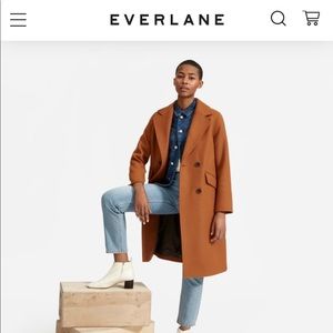 NWT Everlane Italian ReWool Overcoat